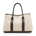 Hermes Canvas Leather Garden Party 36 Tote