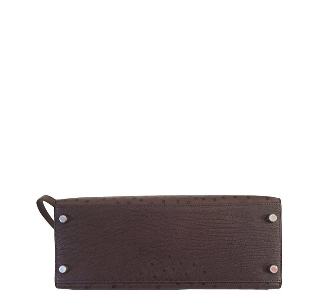 Hermès Kelly 28 Sellier Marron Palladium Hardware
