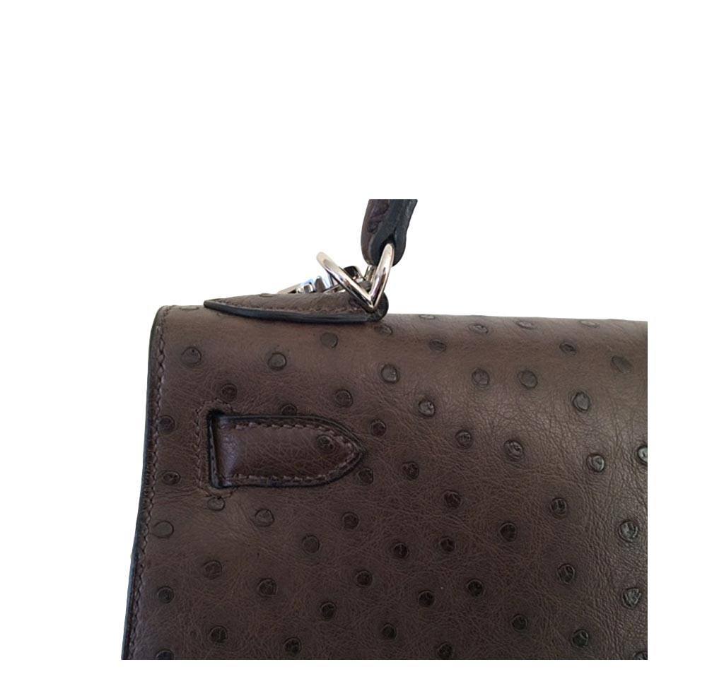 Hermès Kelly 28 Sellier Marron Palladium Hardware