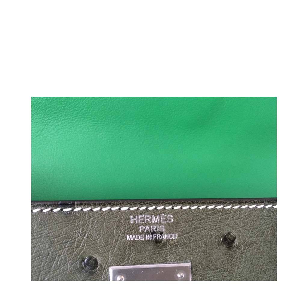 Hermès Kelly 32 Tri-Color Ostrich Bag Limited Edition