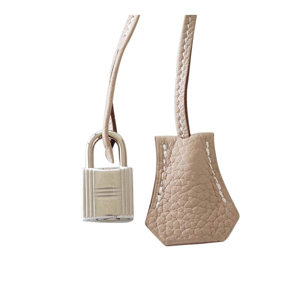 Hermès Kelly 35 Argile Supple Bag PHW