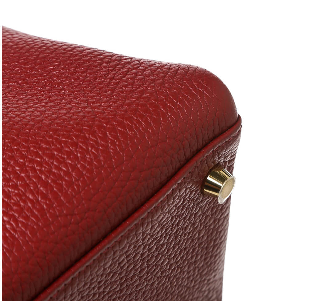 Hermès Rouge H Bag Kelly 35  GHW