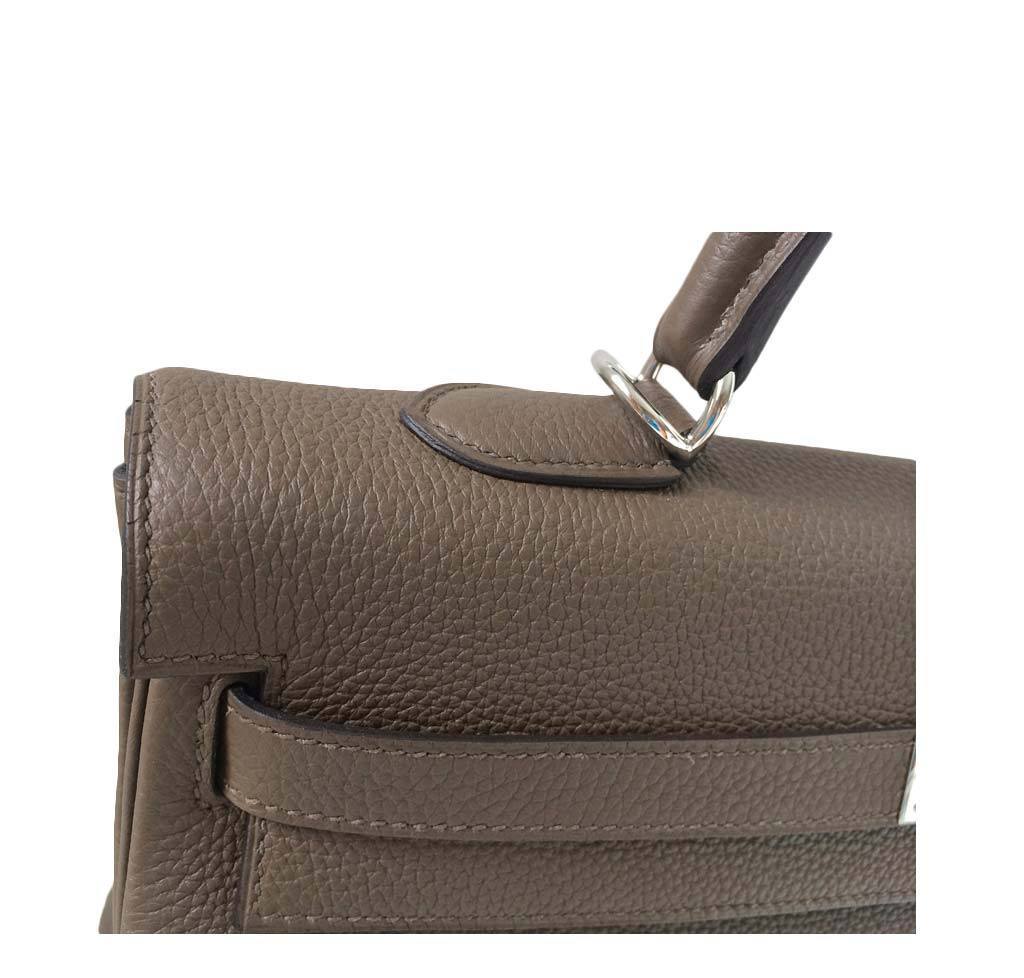 Hermès Kelly 35 Taupe Bag PHW