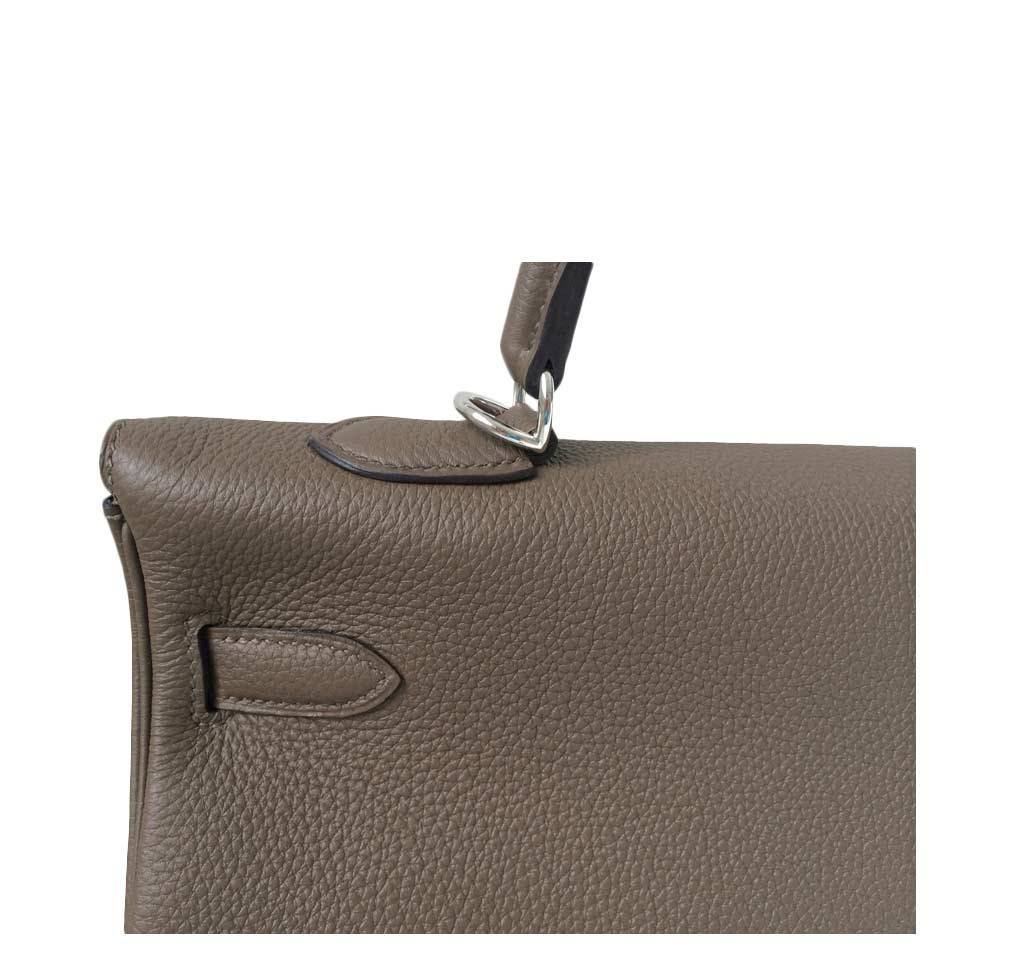 Hermès Kelly 35 Taupe Bag PHW