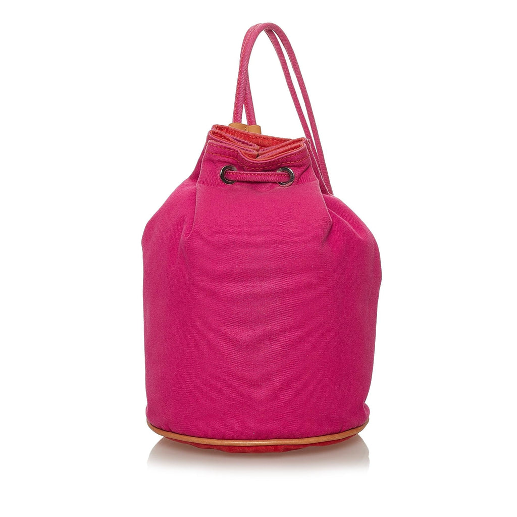 Hermes Polochon Mimile Canvas Backpack (SHG-28450)