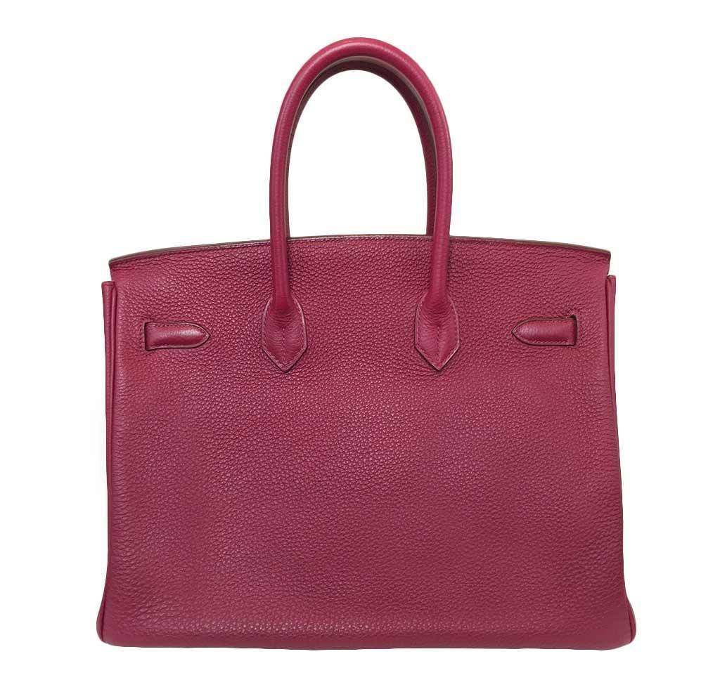 Hermès Birkin 35 Rouge Vif Bag PHW