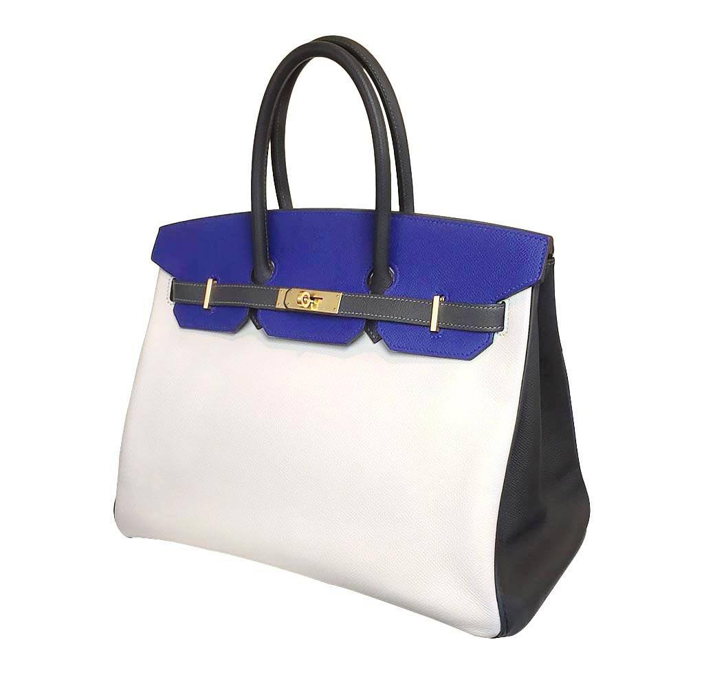 Hermès Birkin 35 Tri-Color Epsom Special Order Bag