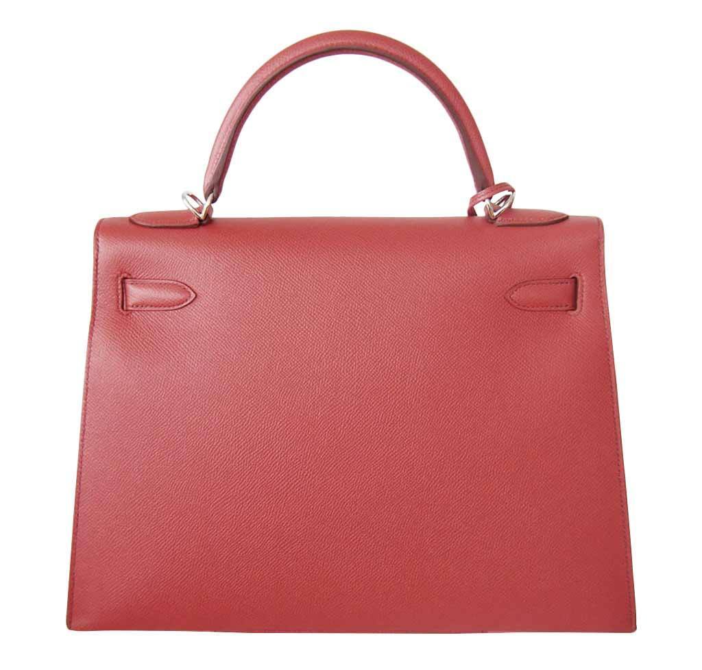 Hermès Kelly 32 Sellier Flag Red Pink Bag