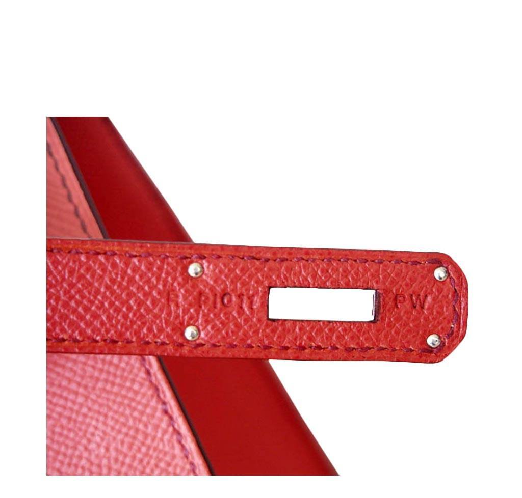 Hermès Kelly 32 Sellier Flag Red Pink Bag