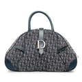 DIOR Oblique Double Saddle Bowler Handbag
