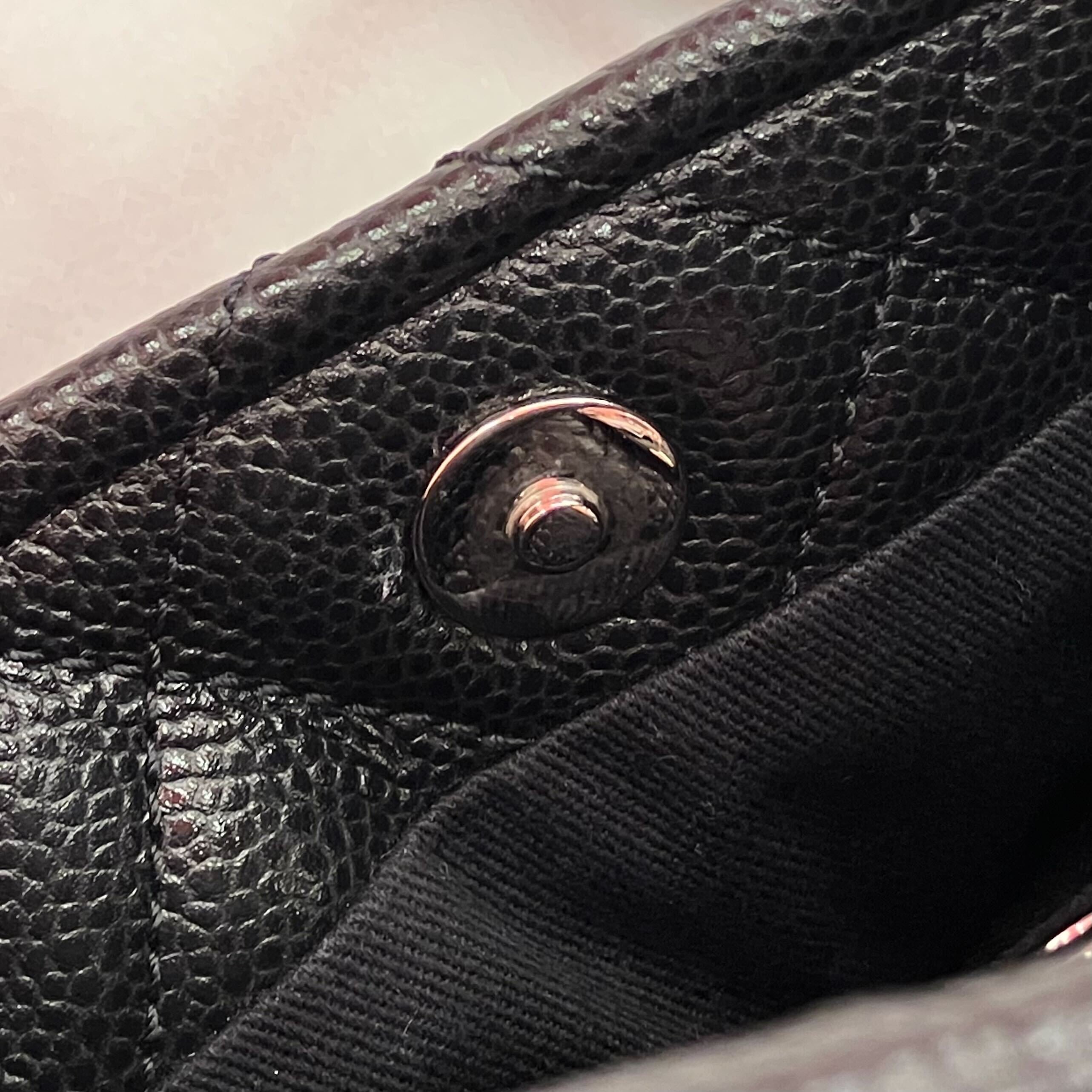 Chanel 2013-2014 Black Caviar Skin Timeless CC Chain Tote Bag