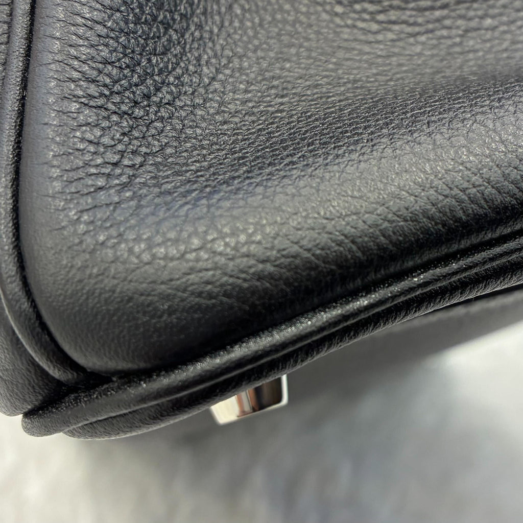 Hermes 2018 Black Evergrain Birkin 30 Handbag