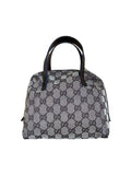 Gucci Beige & Dark Brown Jacquard & Leather Bag