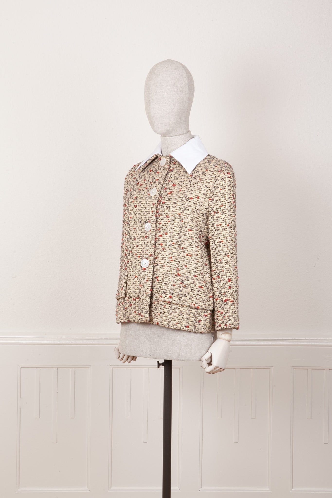 PRADA Jacket Tweed Gold