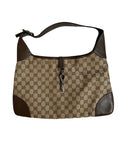 Gucci Jackie Beige & Brown Jacquard Leather Bag