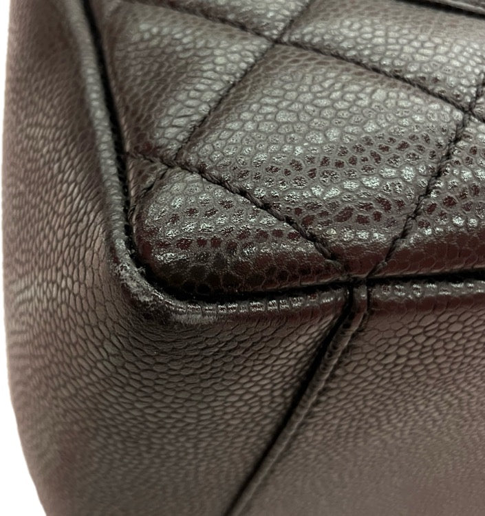 Chanel 2013-2014 Black Caviar Grand Shopping Tote GST Handbag
