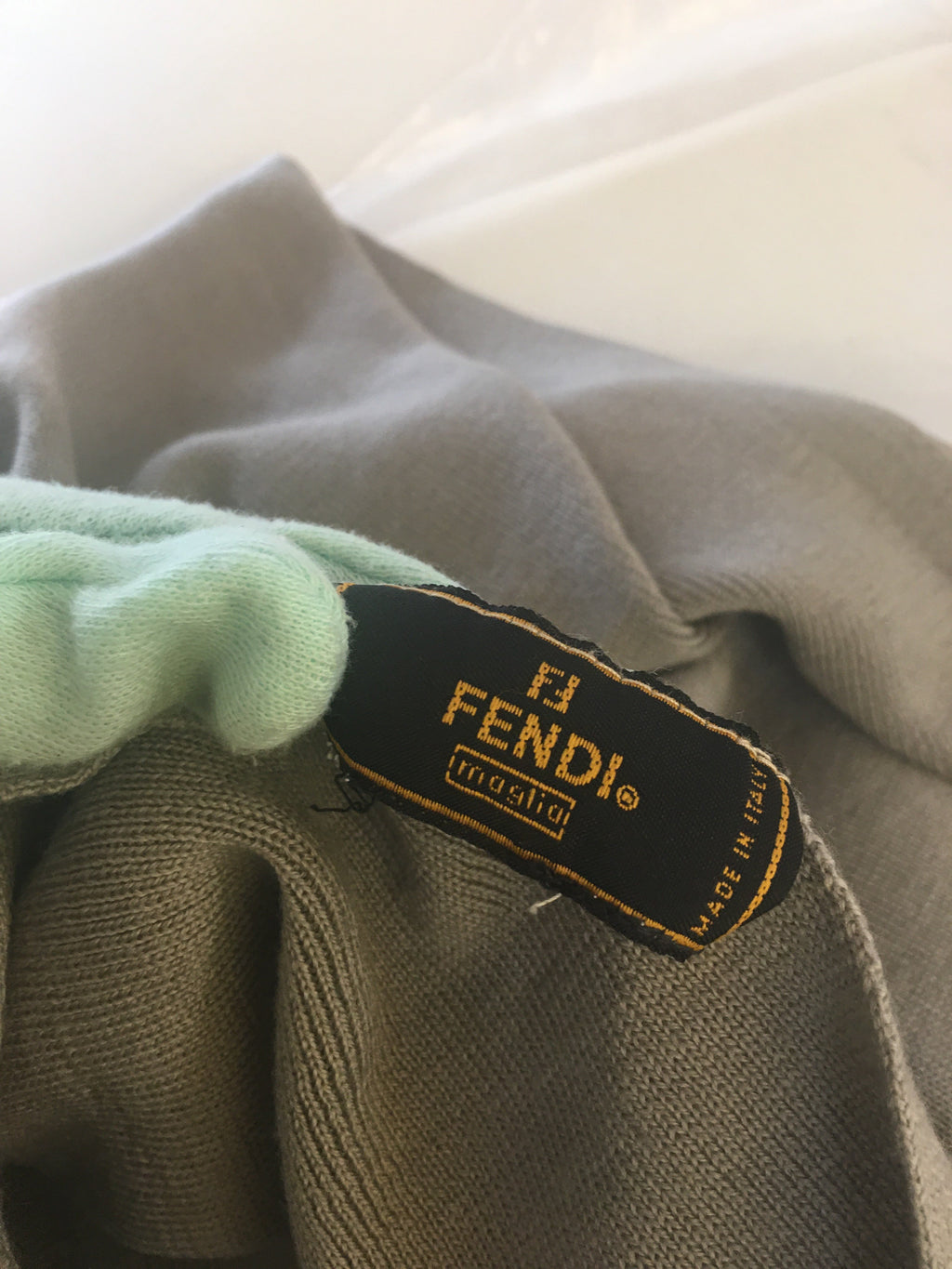 FENDI Scarf in Grey Fabric