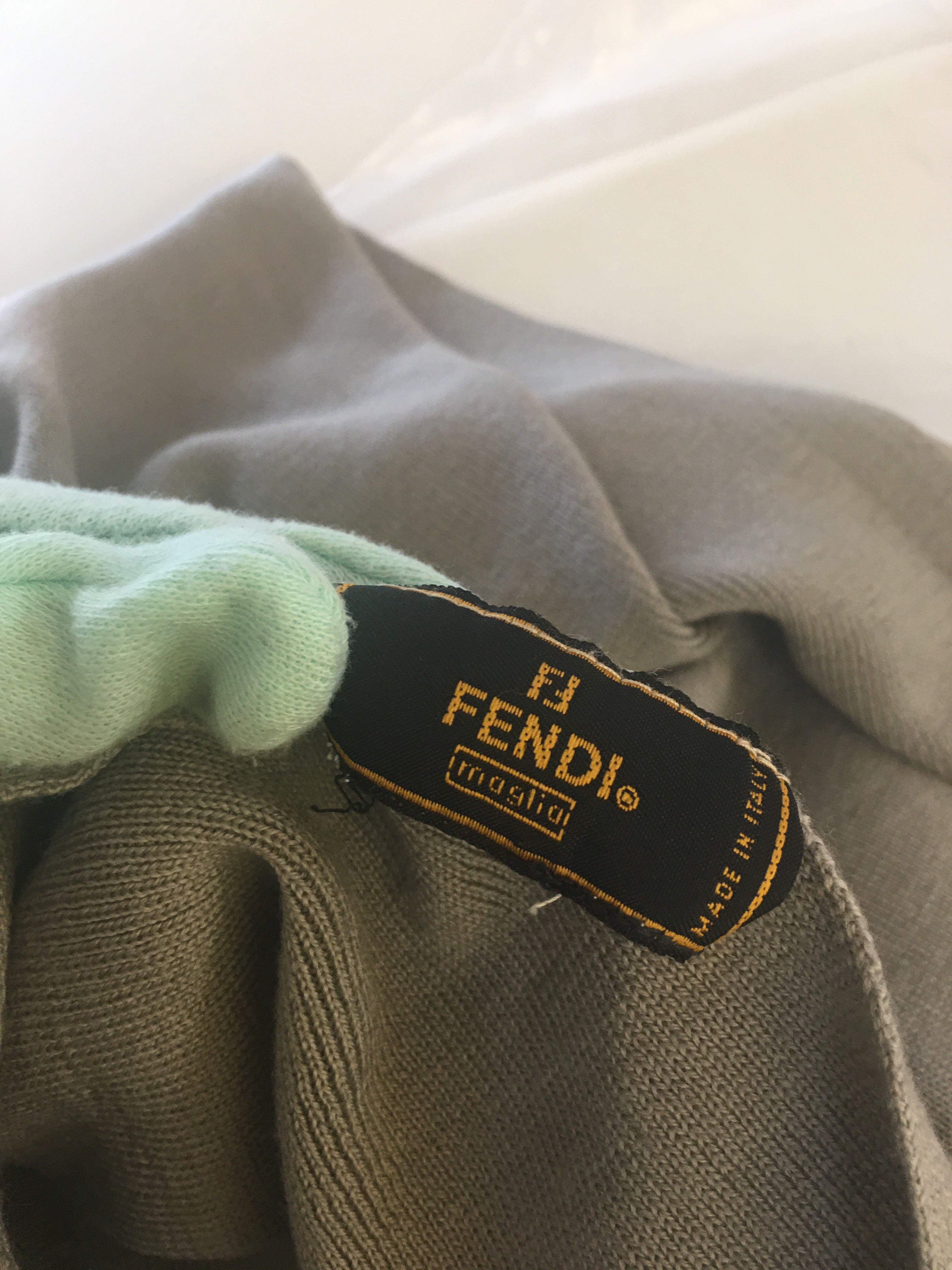 FENDI Scarf in Grey Fabric