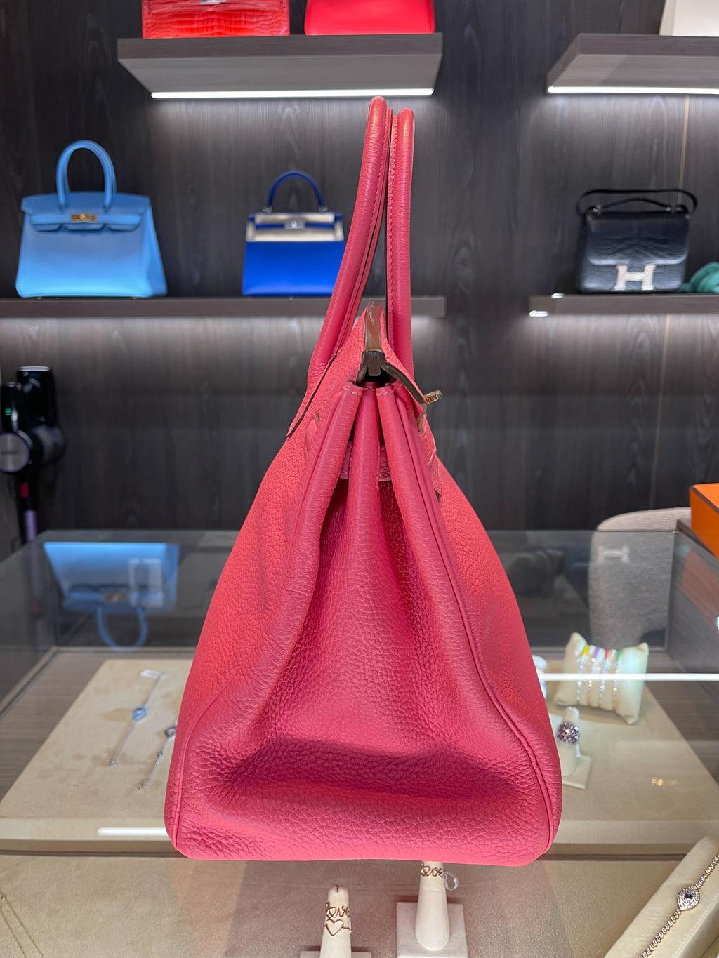 Hermes Birkin 35 Lipstick Togo Gold Hardware