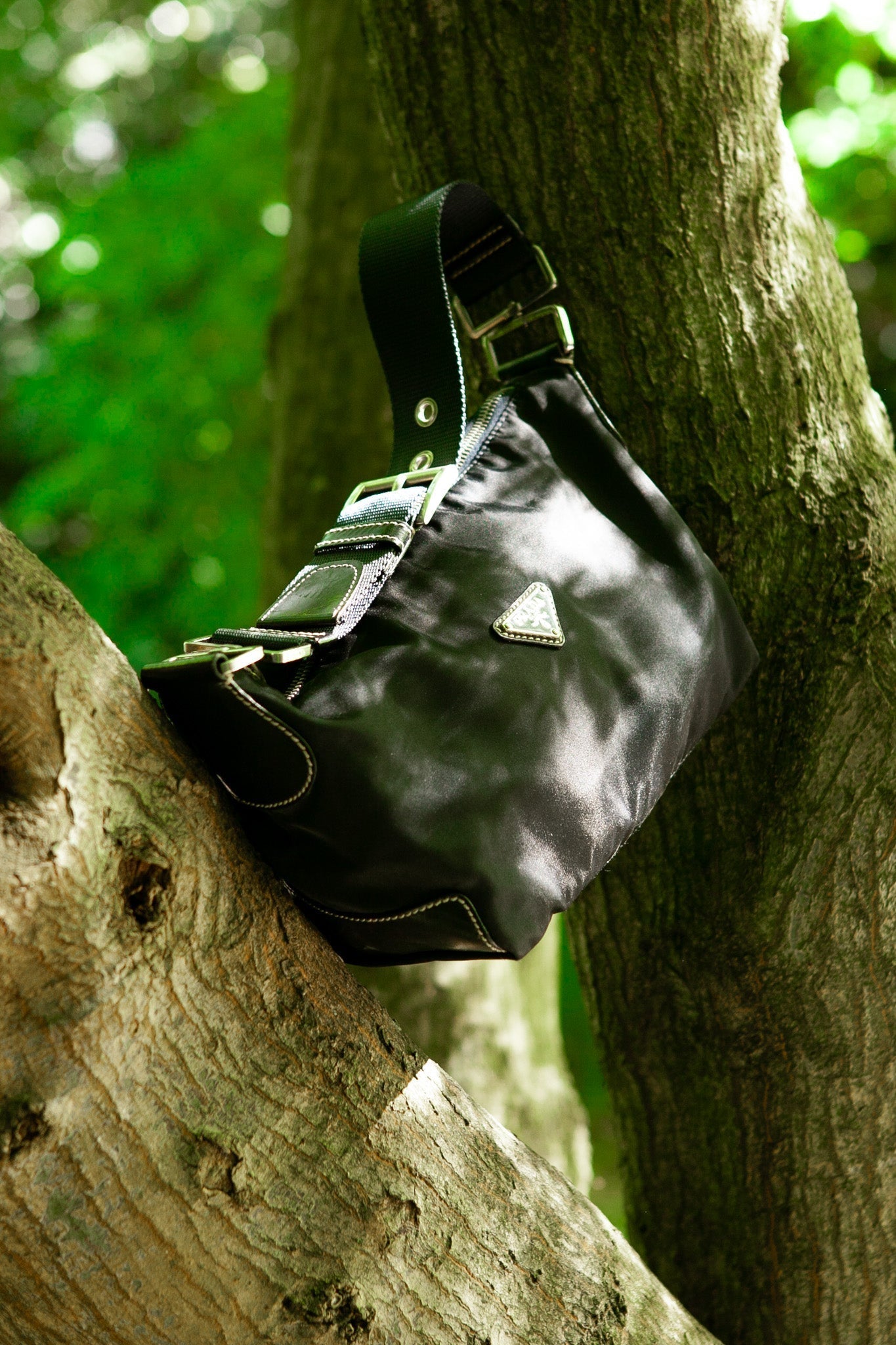 PRADA Baguette Bag Nylon Darkblue