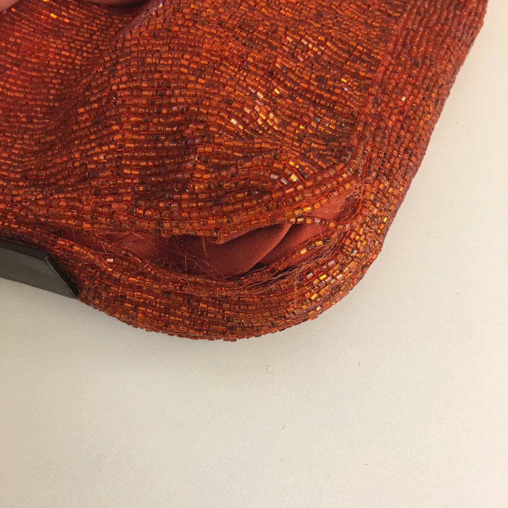 FENDI Baguette Shoulder Bag in Red Fabric