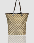 Gucci Jacquard x Leather Tote