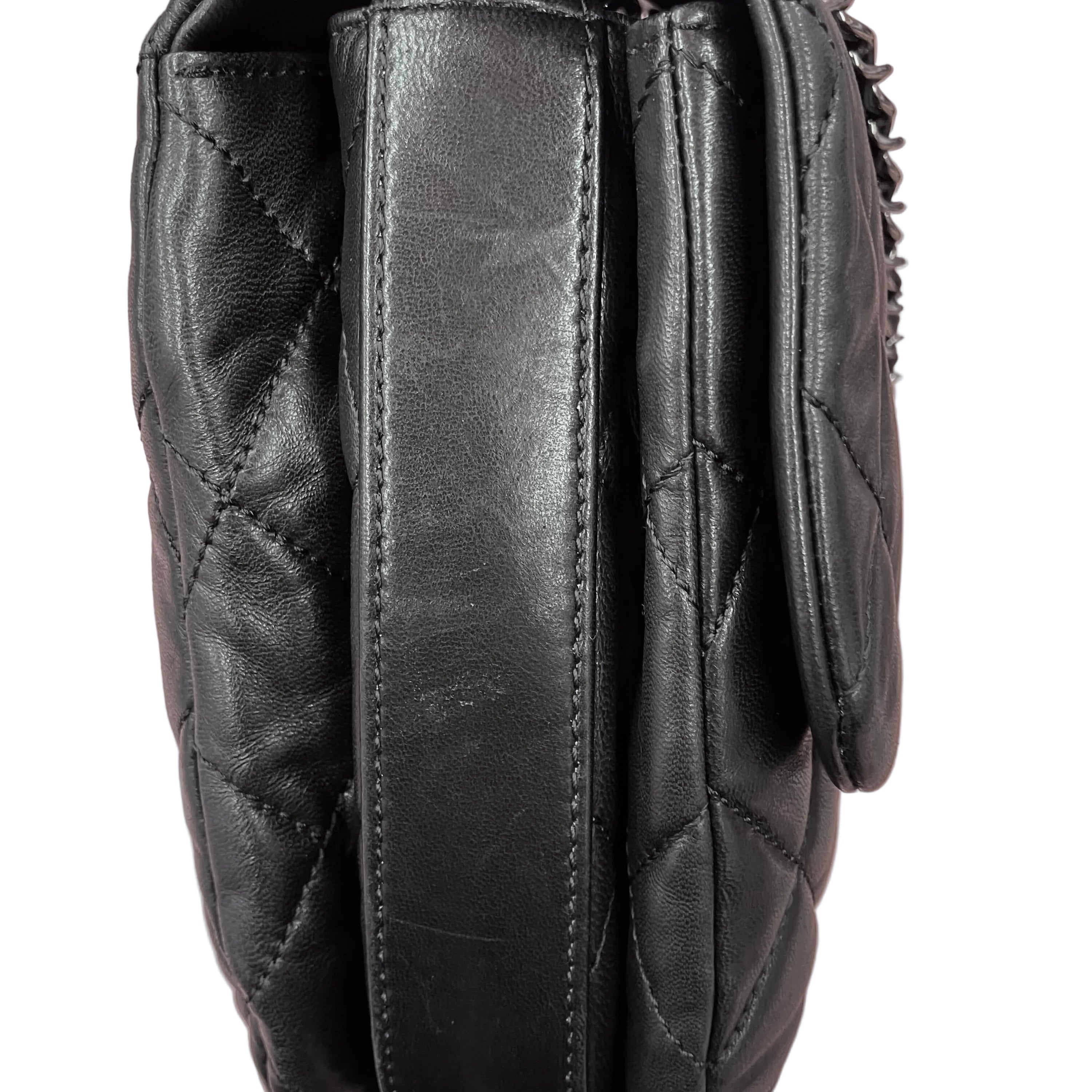 Chanel Black Lambskin Shoulder Bag