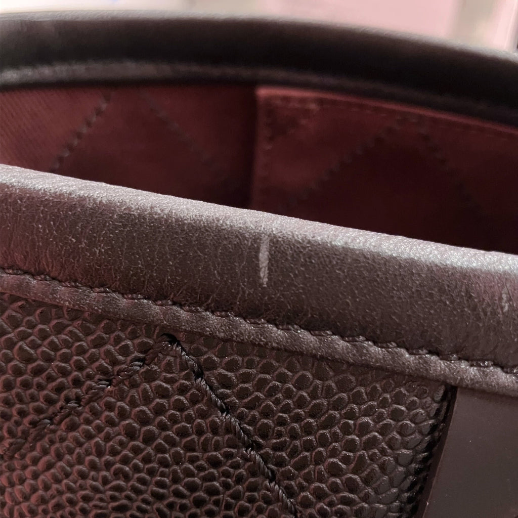 Chanel Black Caviar Skin On The Road Shopping Fever Tote Bag