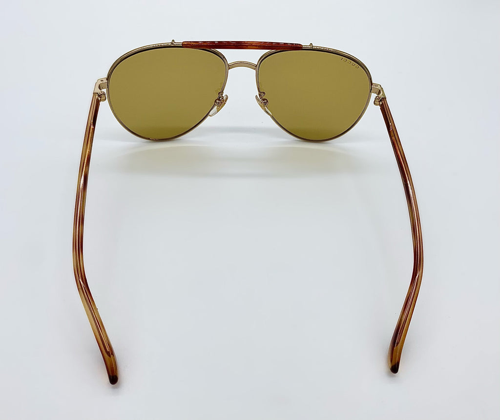 GUCCI AVIATOR SUNGLASSES GG0014S