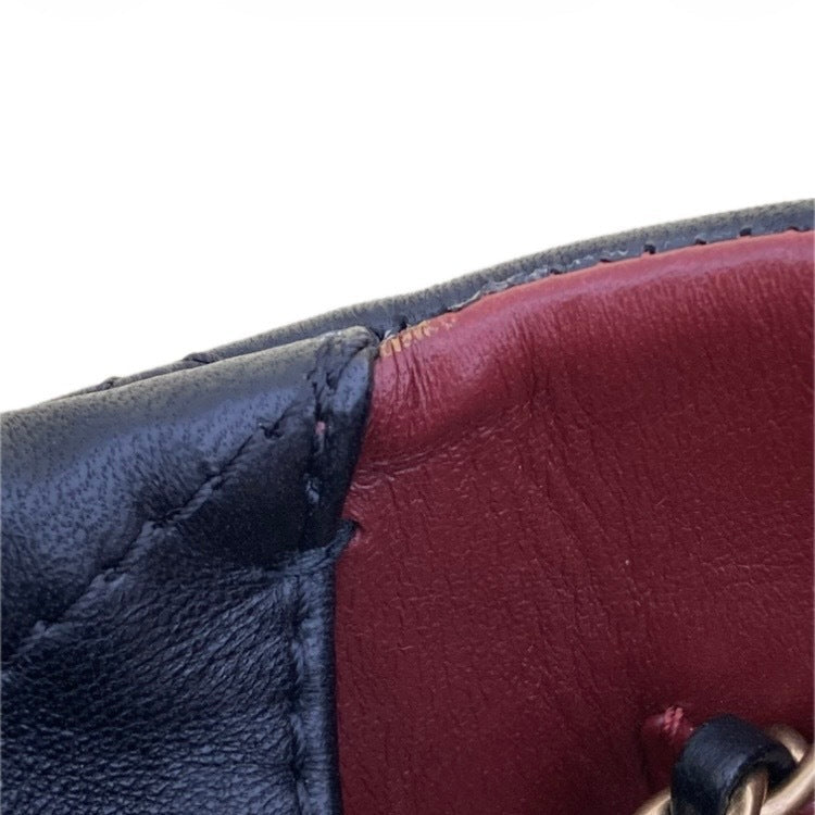 Chanel Black Lambskin Gabrielle Menu Clutch Handbag