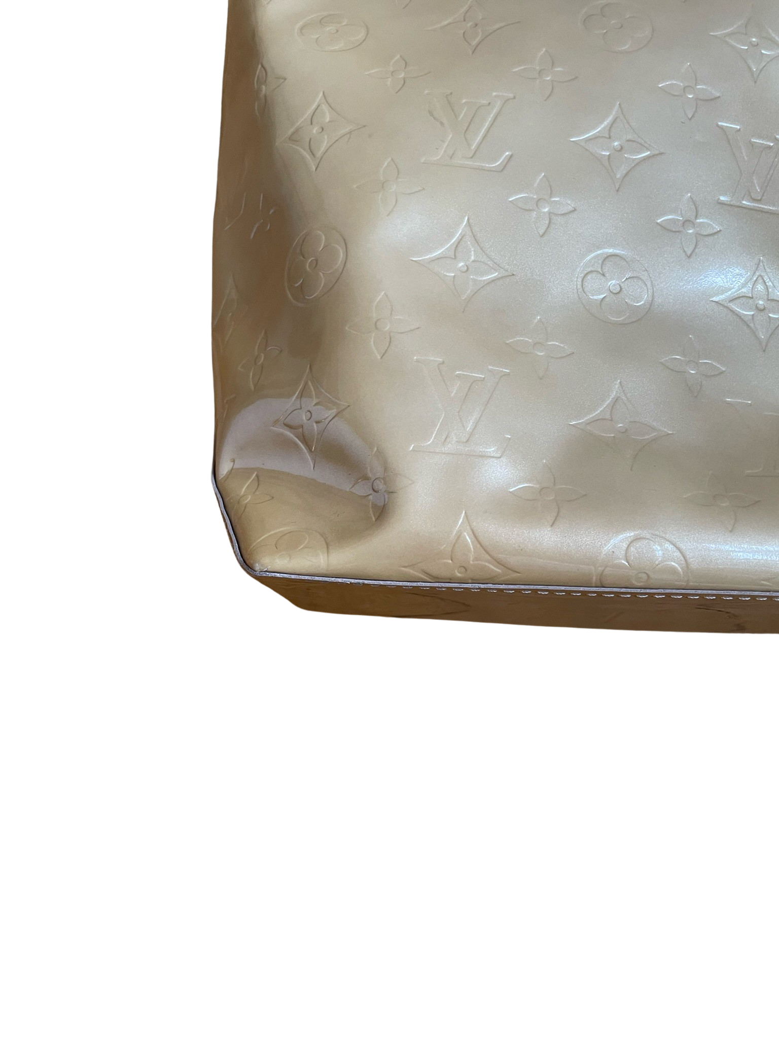 Louis Vuitton Reade MM Beige Vernis Bag