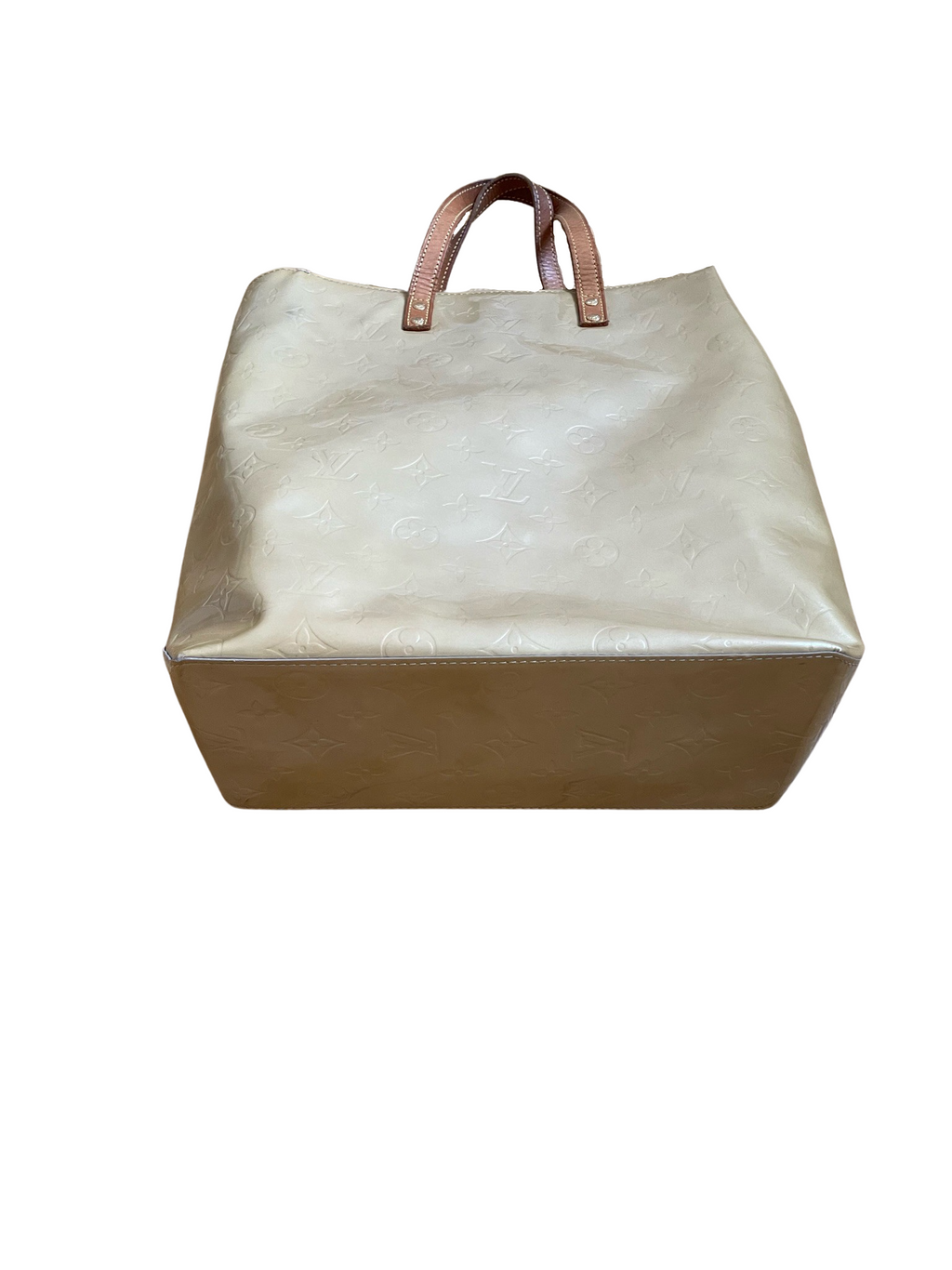 Louis Vuitton Reade MM Beige Vernis Bag