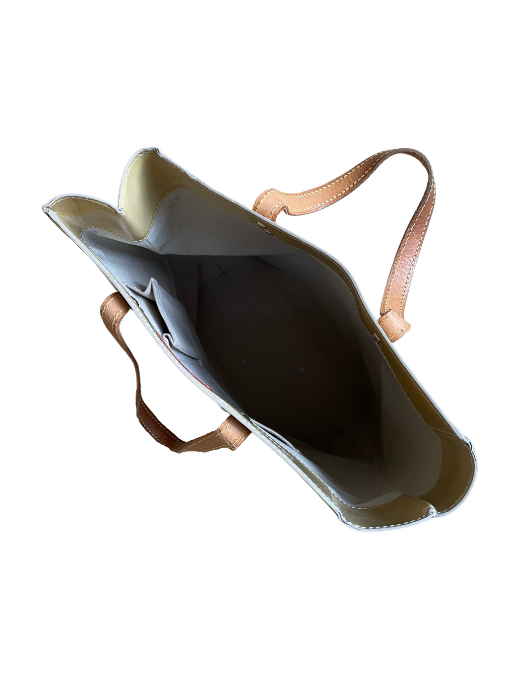 Louis Vuitton Reade MM Beige Vernis Bag
