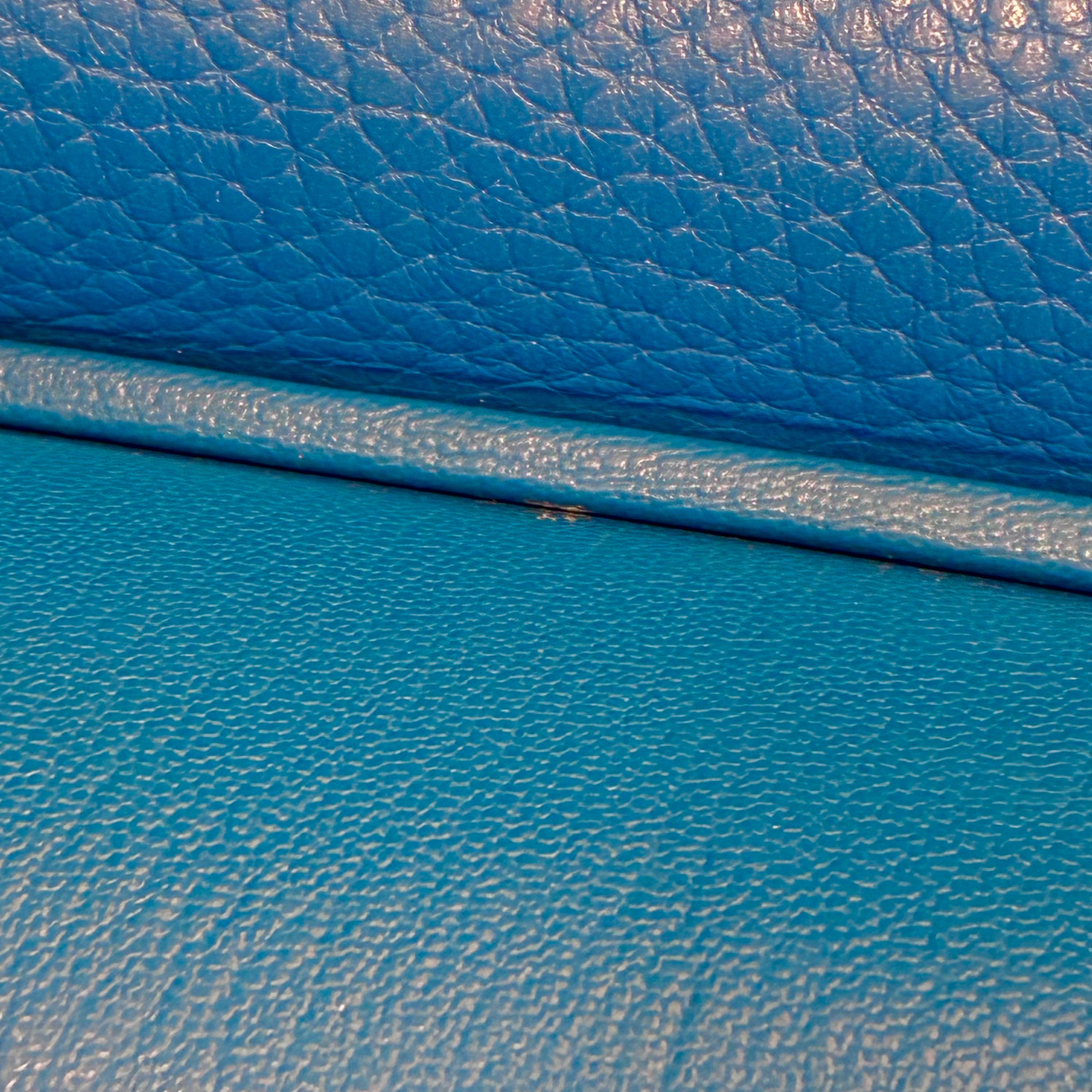 Hermes 2013 Blue Taurillon Clemence Jypsiere 34 Shoulder Bag