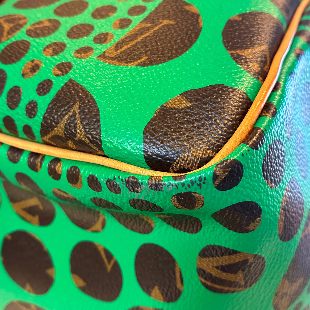 Louis Vuitton 2012 Pumpkin Dot Keepall Bandouliere 55 Duffle 2way Handbag M40696