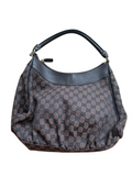 Gucci Abbey Brown Jacquard & Leather