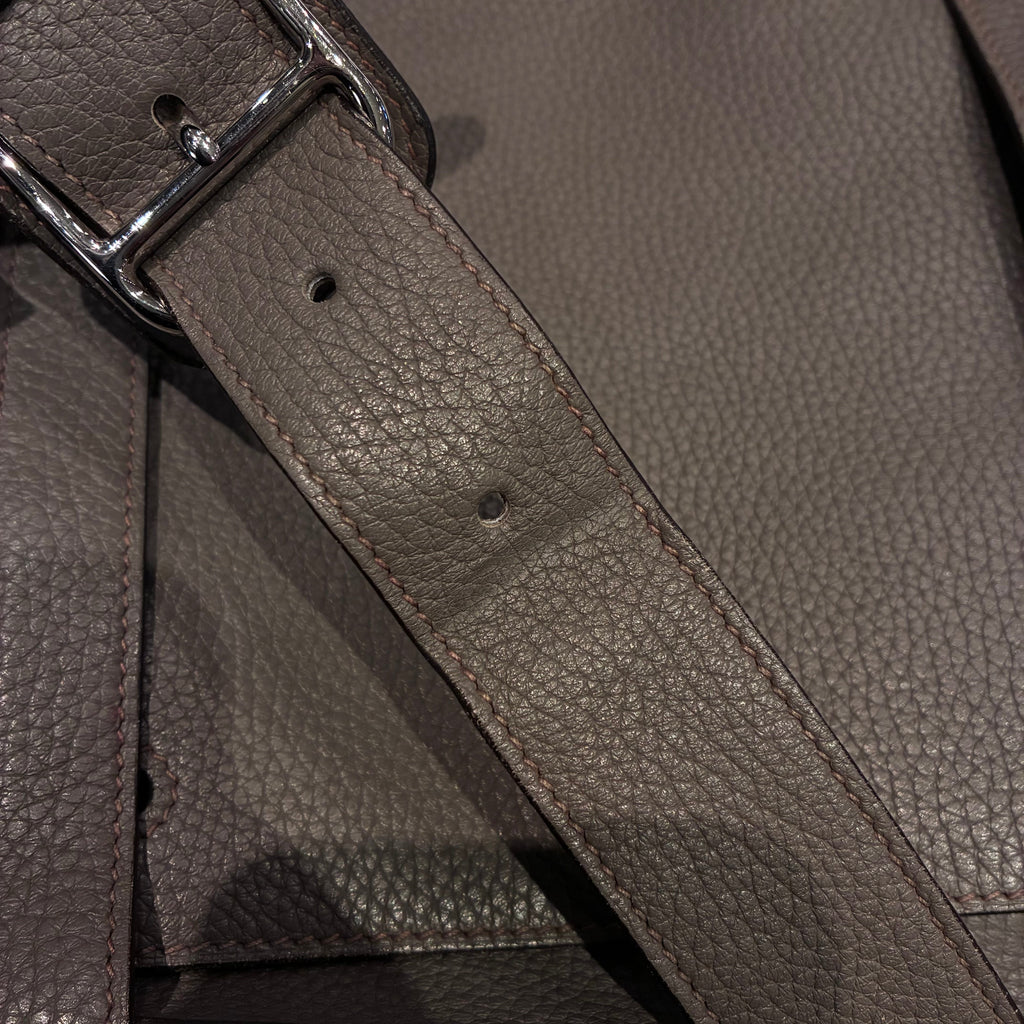 Hermes Etain Taurillon Clemence Steve Caporal 27 Shoulder Bag