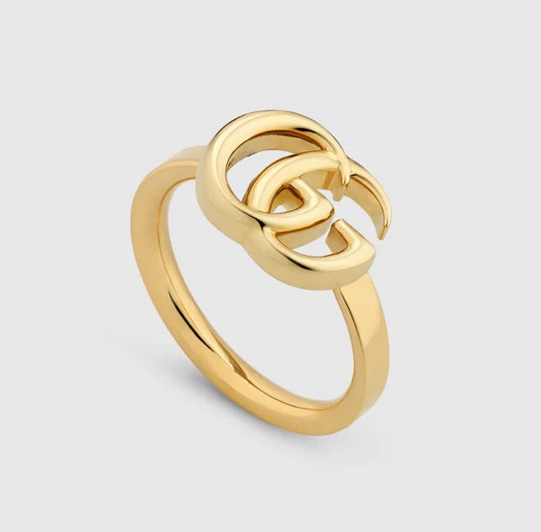 GUCCI GG RUNNING YELLOW GOLD RING