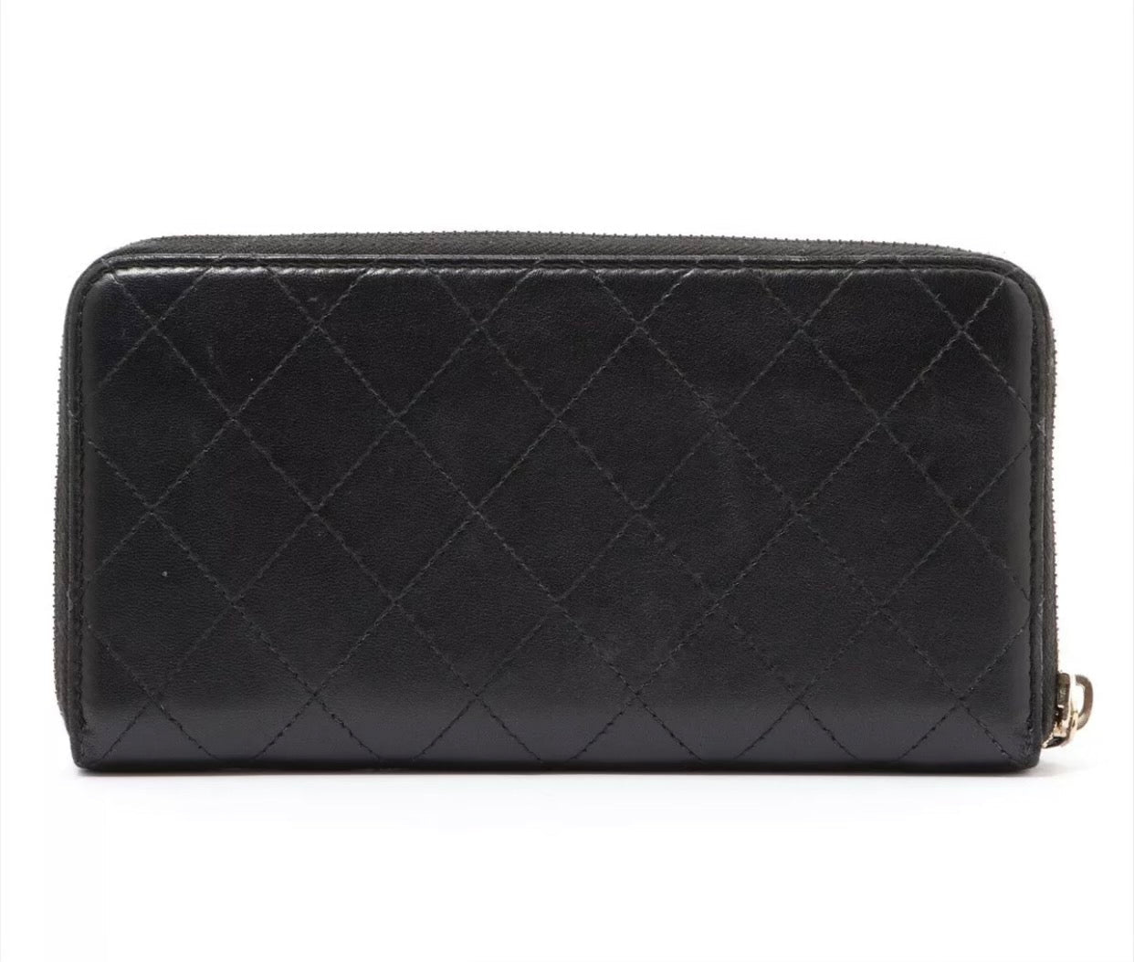 Chanel Caviar Leather Quilted Long Zippy Wallet