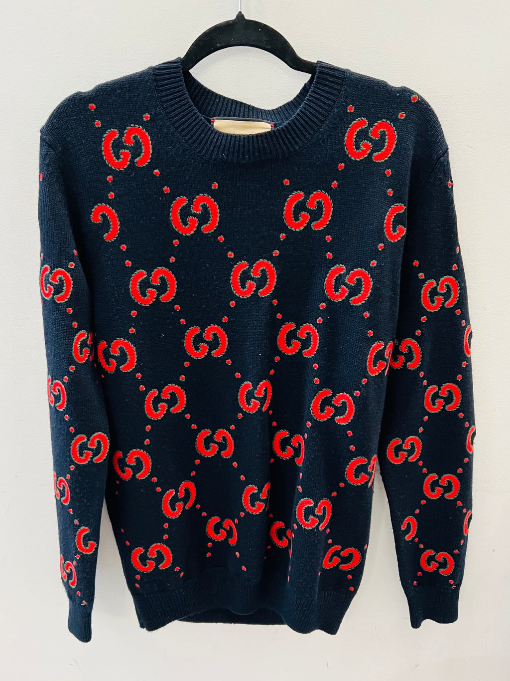 GUCCI ANIMALIUM EMBROIDERY BAT SWEATER