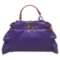 FENDI Purple Micro Mini Peekaboo Bag
