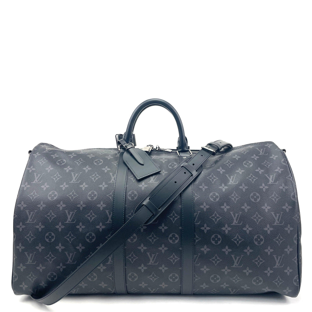 LOUIS VUITTON Monogram Eclipse Keepall Bandouliere 55