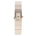 FENDI Rectangular Face Logo Bangle Watch Silver