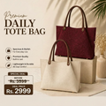 Premium Daily Tote Bag Canvas Deal