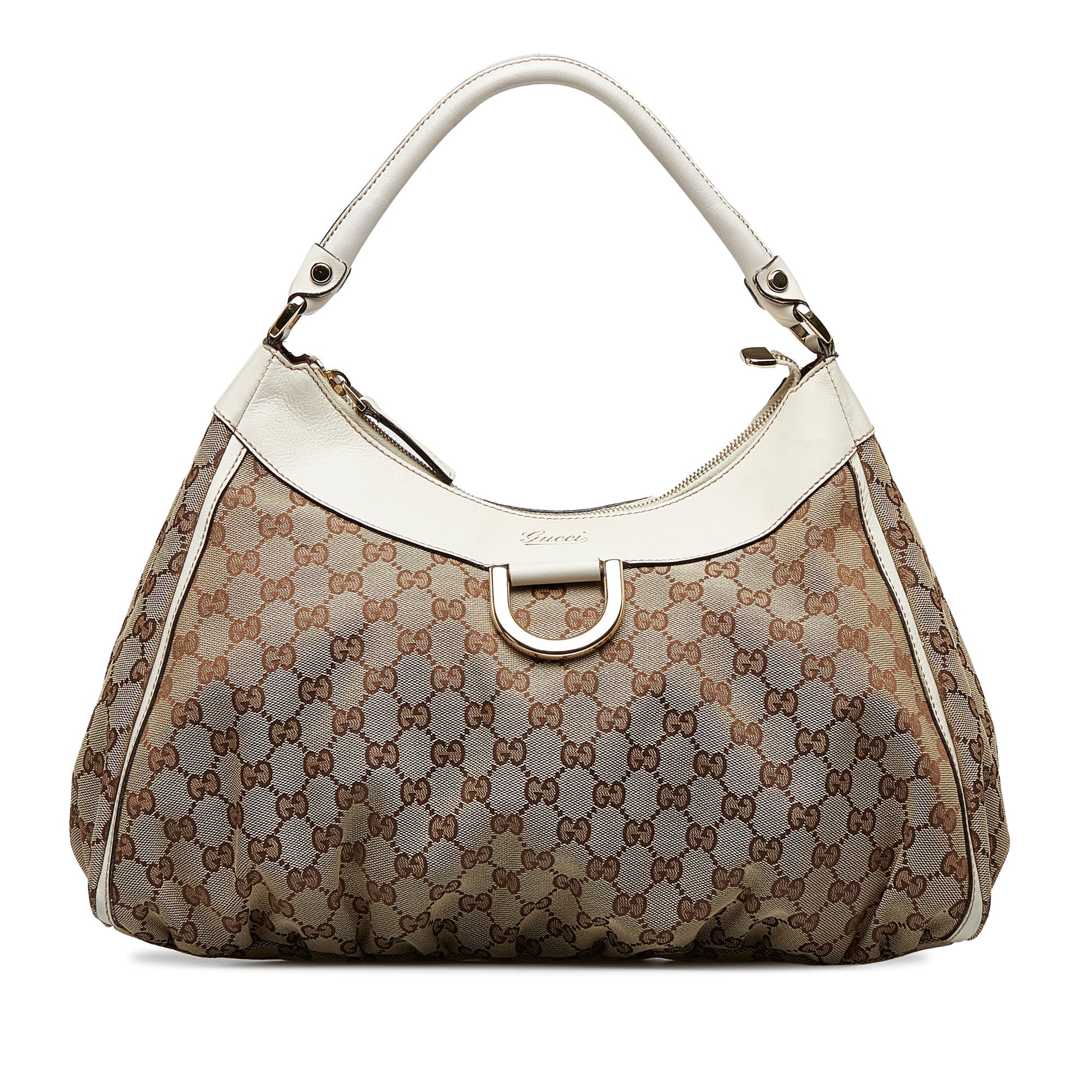 GUCCI GG Canvas Abbey D-Ring Hobo Hobo Bag