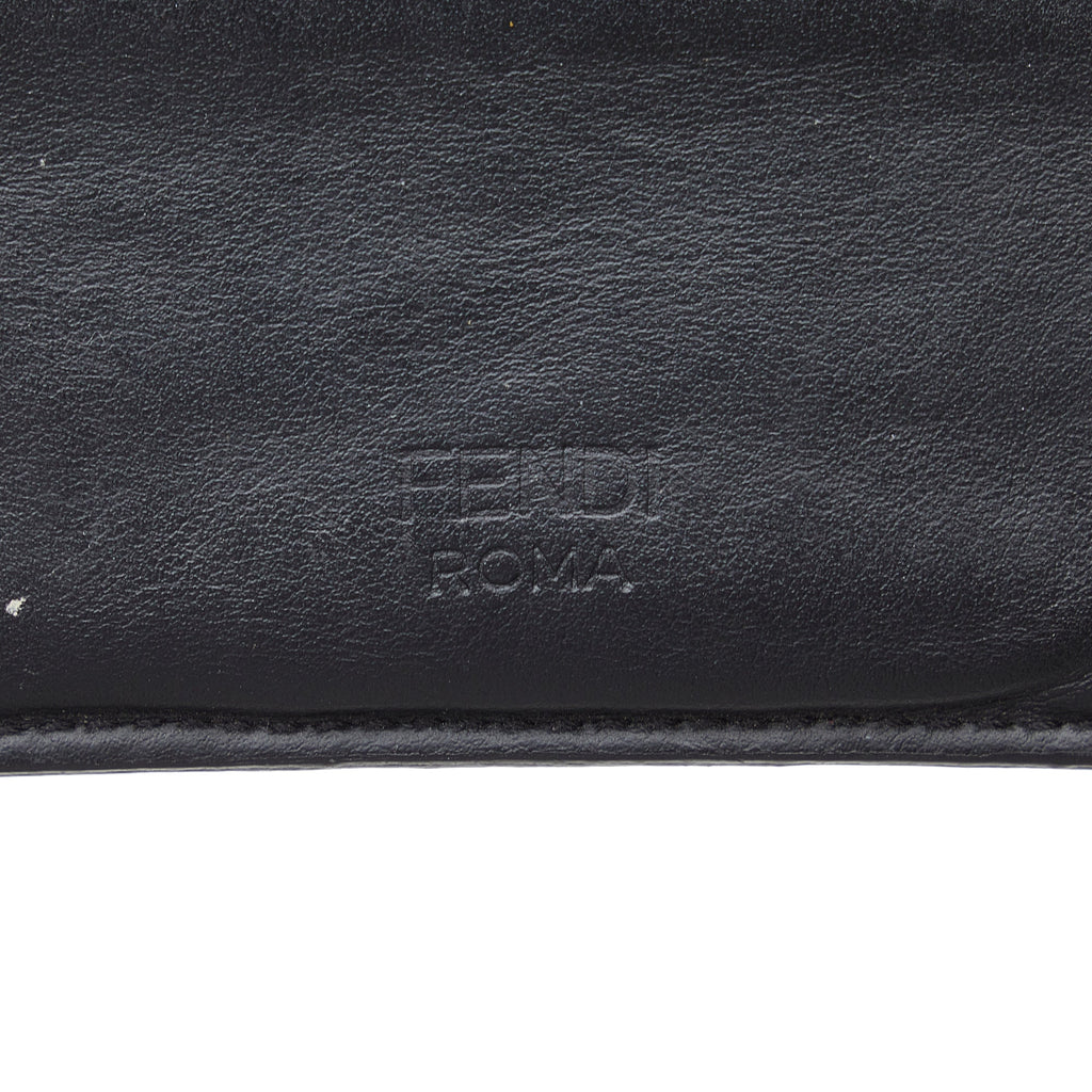 FENDI Monster Leather Card Holder