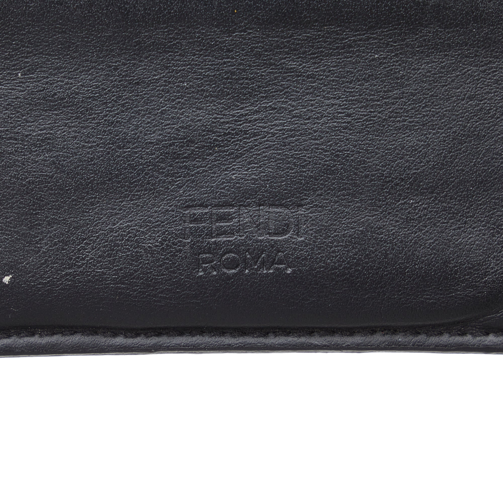 FENDI Monster Leather Card Holder