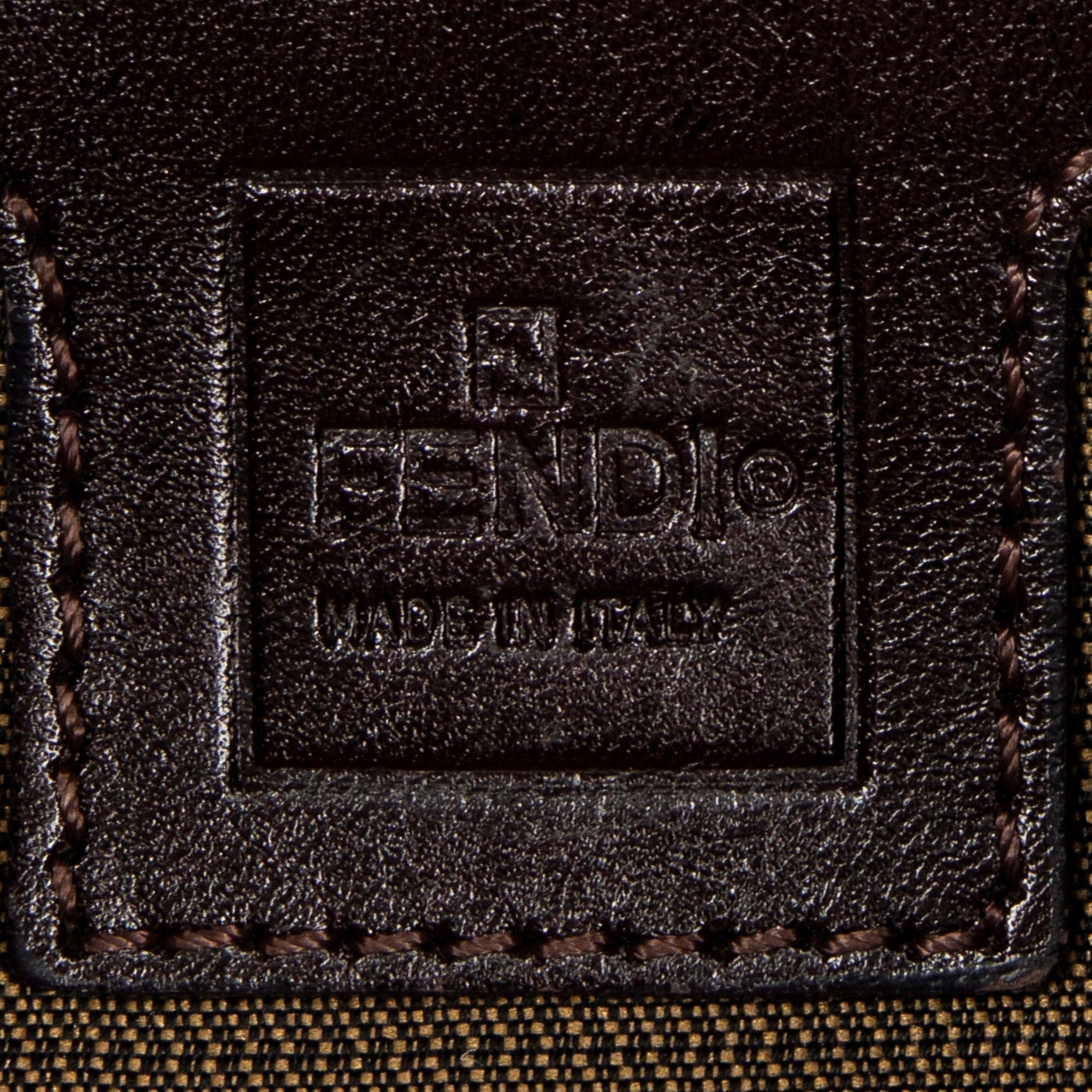 FENDI Zucca Canvas Baguette