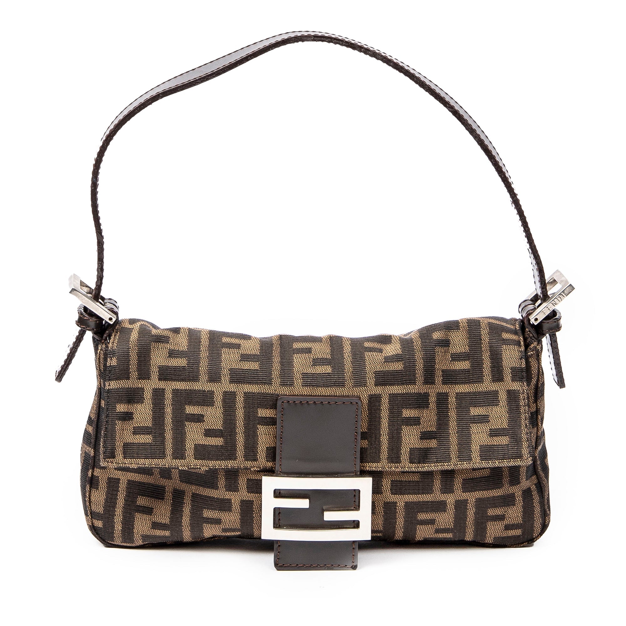 FENDI Zucca Canvas Baguette