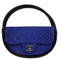 Chanel 2013-2014 Blue Lambskin Hula Hoop Small Handbag